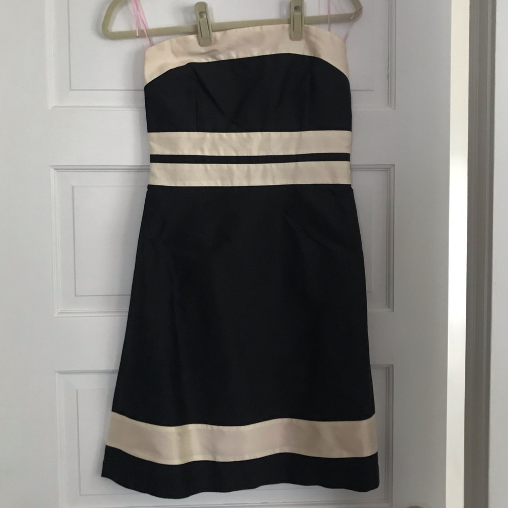 C.K. Bradley silk strapless dress. Size 4.